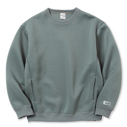 他の写真1: 【40%OFF】CALEE/MULTI WAY DOUBLE KNIT CREW NECK SW（BLUE GRAY）［クルーネックスウェット-23秋冬］