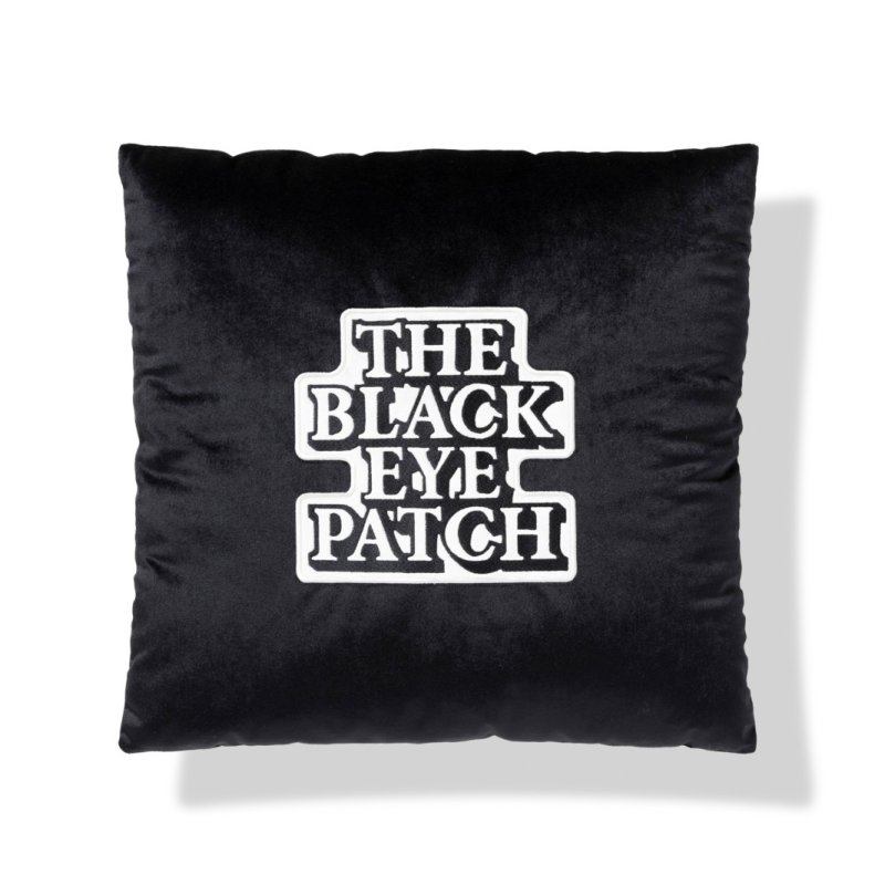 画像1: BlackEyePatch/OG LABEL VELOUR CUSHION（BLACK）