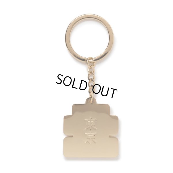 画像2: BlackEyePatch/RHINESTONED OG LABEL PLATED KEYCHAIN（GOLD）