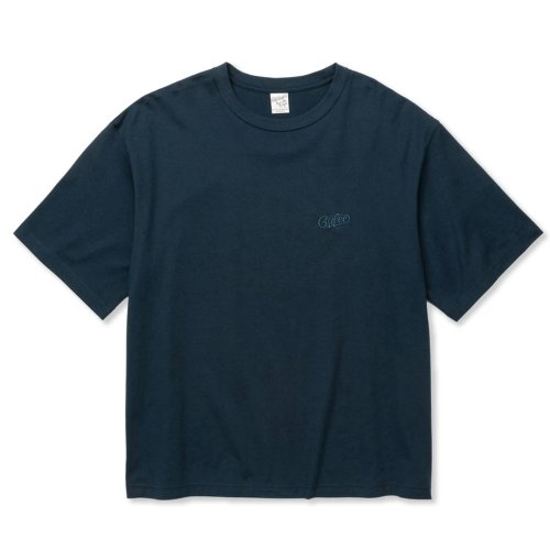 他の写真1: 【30%OFF】CALEE/EMBROIDERY DROP SHOULDER S/S TEE（NAVY）［ドロップショルダー刺繍T-24春夏］