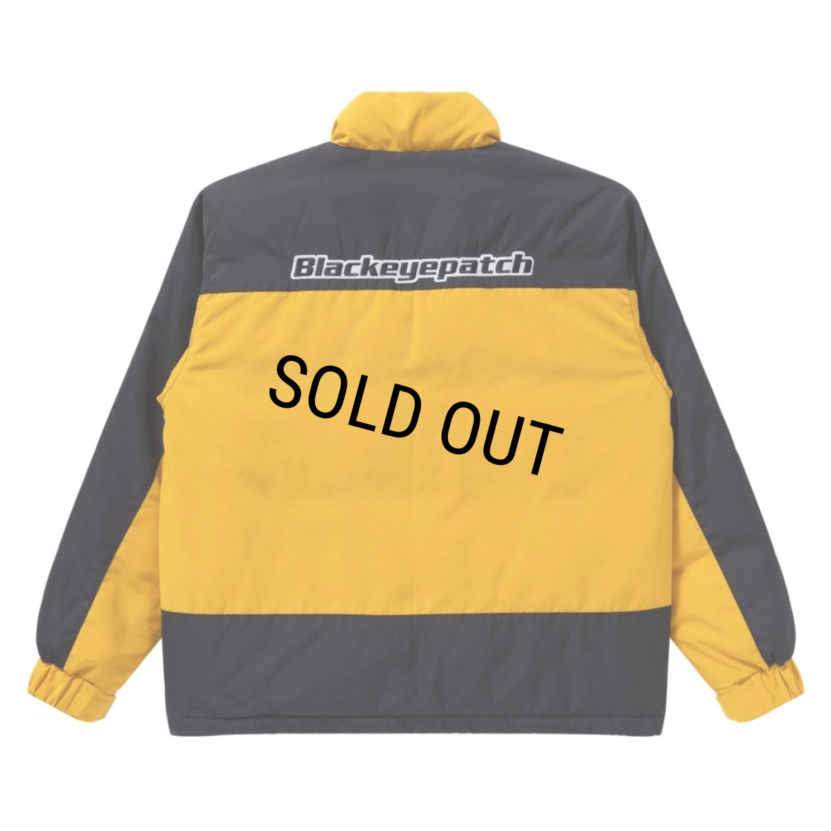 画像2: BlackEyePatch/2 TONE NYLON PUFFER JACKET(YELLOW) (2)