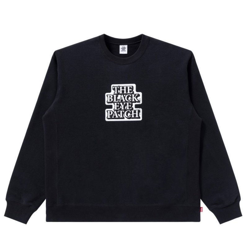 画像1: BlackEyePatch/OG LABEL CREW SWEAT(BLACK)