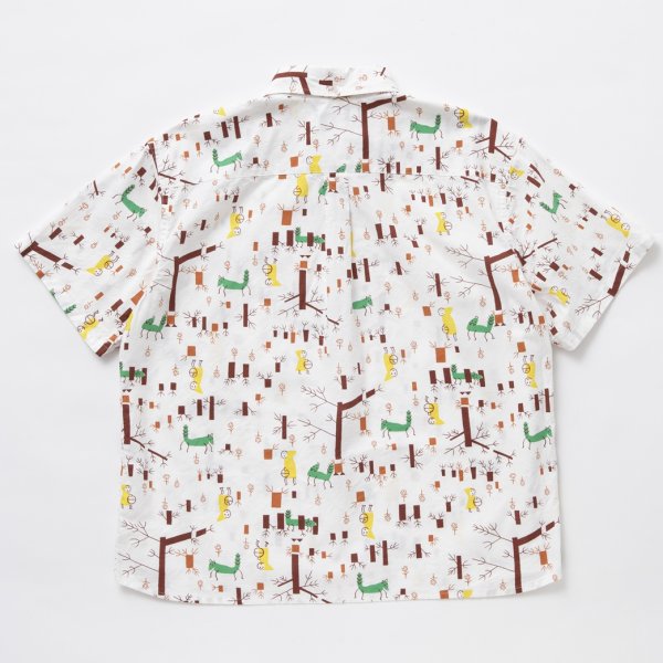 画像2: RATS/LITTLE RED RIDING HOOD B.D S/S SHIRT（WHITE）［プルオーバーシャツ-24春夏］