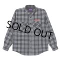 BlackEyePatch/SWEET CIGAR QUILTED FLANNEL SHIRT（BLACK）