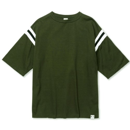 他の写真1: 【30%OFF】CALEE/VINTAGE TYPE FOOT BALL TEE（OLIVE）［フットボールT-24春夏］