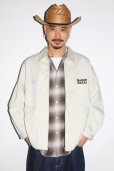 画像3: WACKO MARIA/OMBRE CHECK OPEN COLLAR SHIRT（PURPLE）［オンブレチェックオープンカラーシャツ-24春夏］ (3)