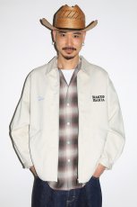 画像3: WACKO MARIA/OMBRE CHECK OPEN COLLAR SHIRT（PURPLE）［オンブレチェックオープンカラーシャツ-24春夏］ (3)