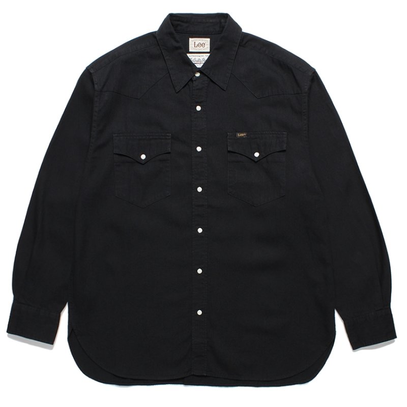 画像1: WACKO MARIA/LEE / DENIM WESTERN SHIRT（BLACK）［デニムウエスタンシャツ-24春夏］