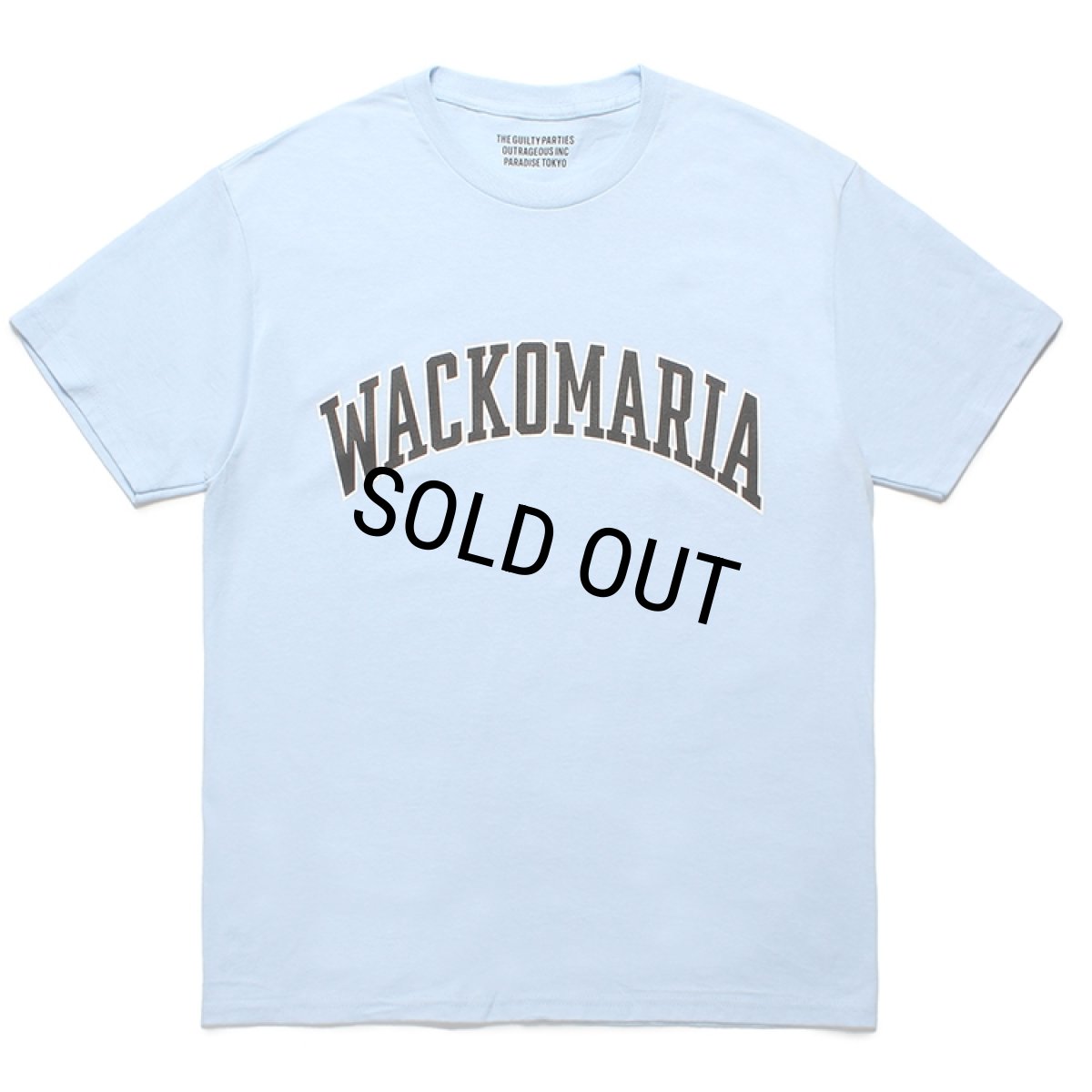 画像1: WACKO MARIA/T-SHIRT（LIGHT BLUE）［プリントT-24春夏］ (1)