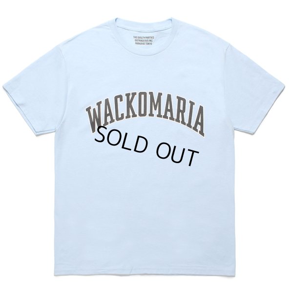 画像1: WACKO MARIA/T-SHIRT（LIGHT BLUE）［プリントT-24春夏］