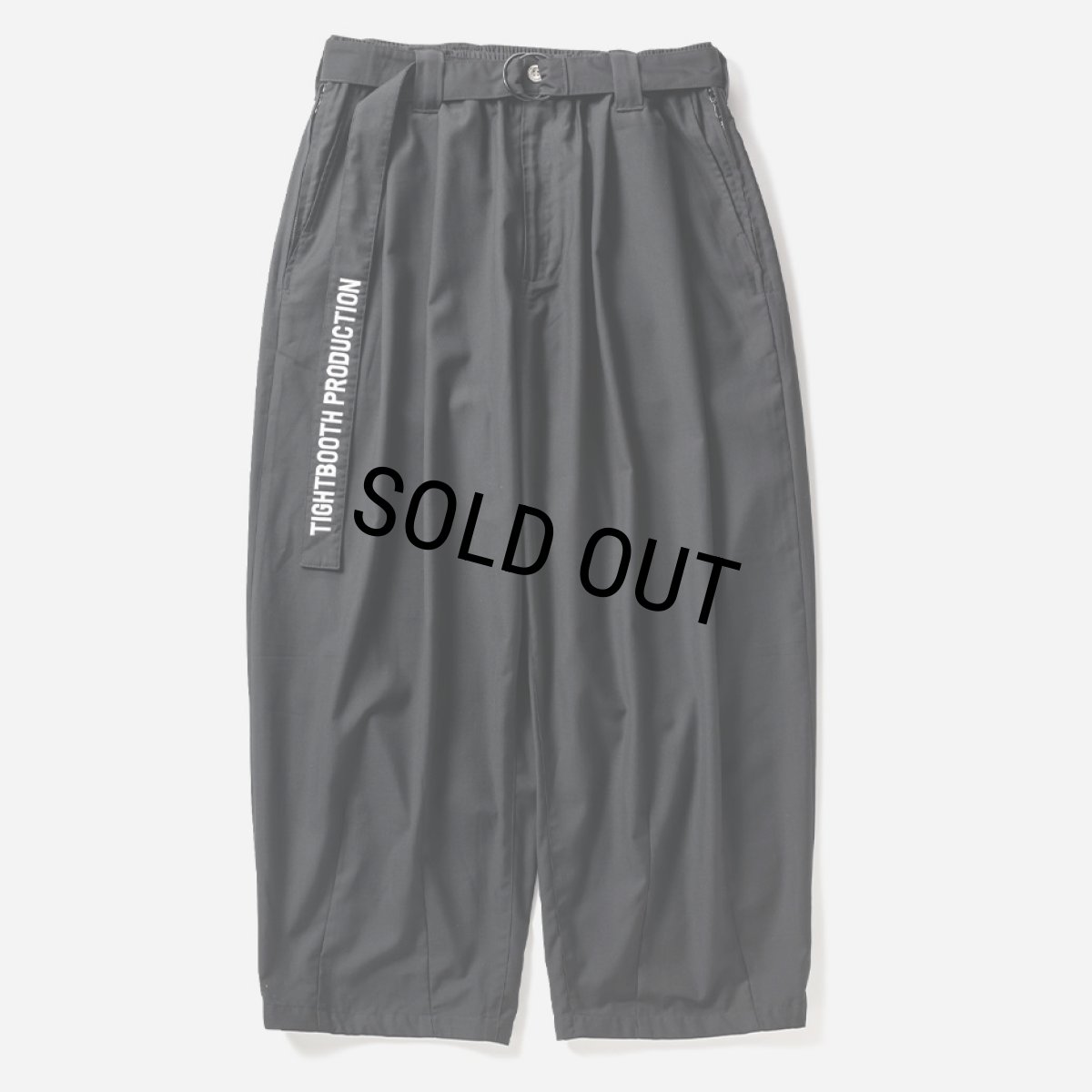 画像1: TIGHTBOOTH/BAGGY SLACKS（Black）［バギースラックス-24春夏］ (1)