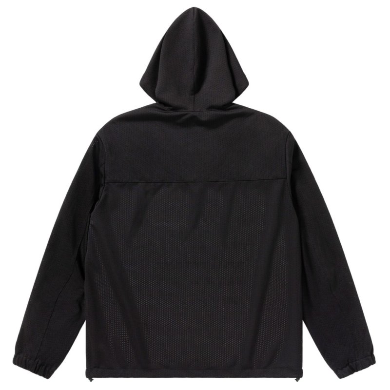 画像2: BlackEyePatch/HOODED MESH ZIP HOODIE(BLACK)