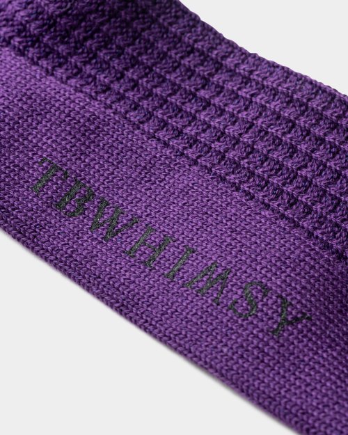 他の写真3: TIGHTBOOTH/COLLEGE WAFFLE SOCKS（Purple）［ワッフルソックス-24春夏］