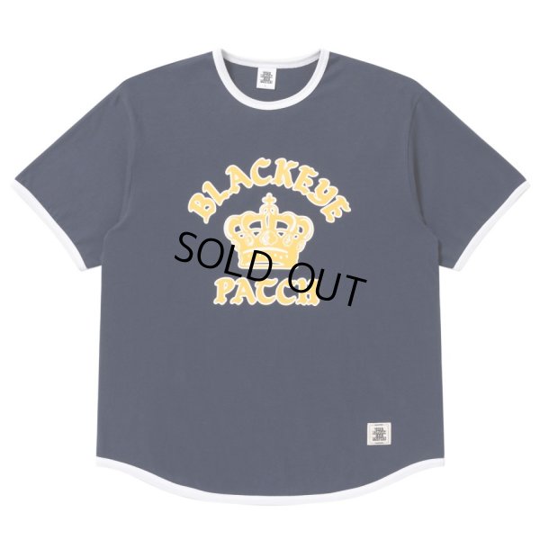 画像1: BlackEyePatch/CROWN LOGO RIBBED TEE（NAVY）