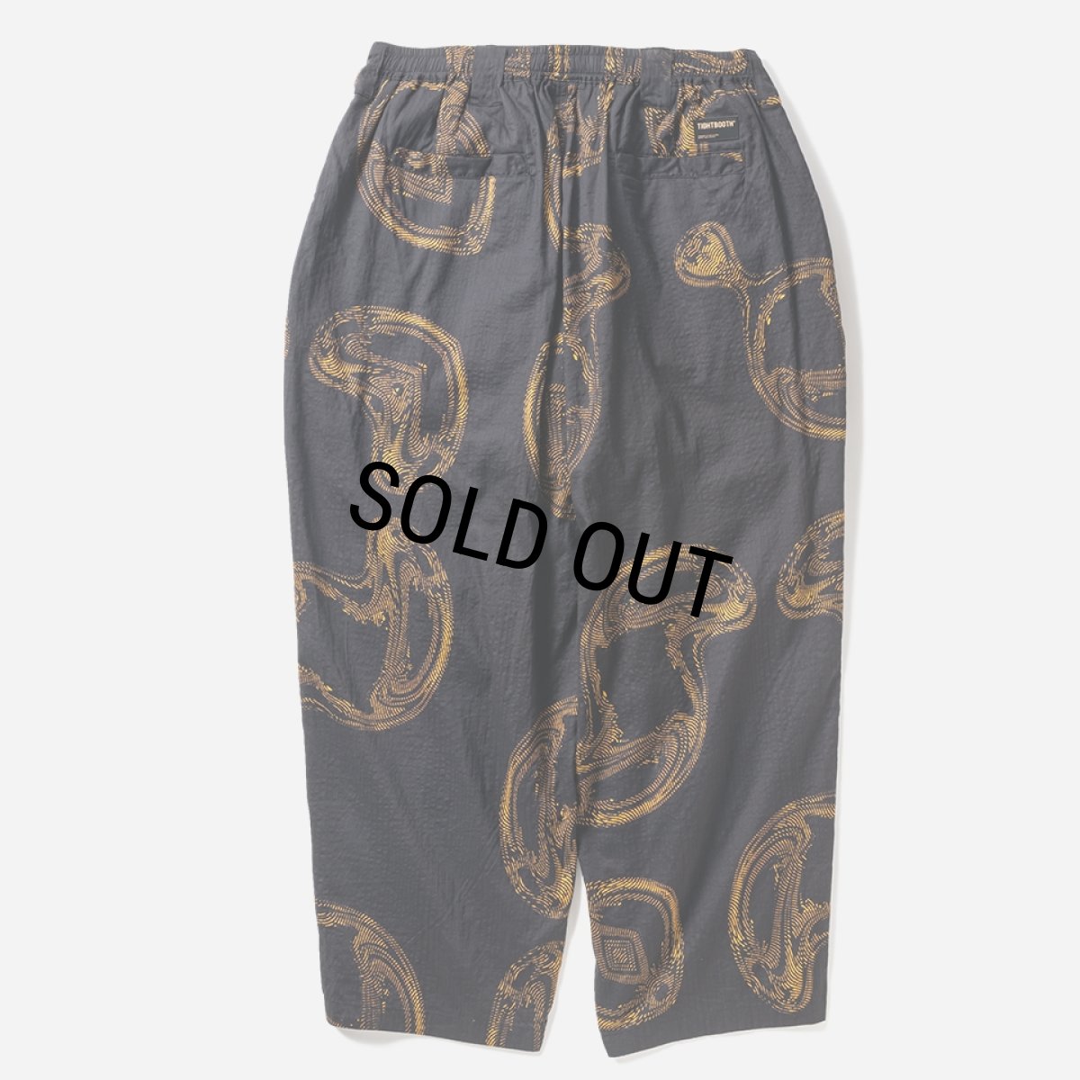 画像2: TIGHTBOOTH/DABS BALLOON PANTS（Black） 【20%OFF】［総柄バルーンパンツ-24春夏］ (2)