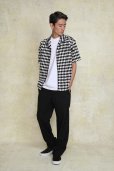画像4: 【30%OFF】RATS/CHECKERD FLAG S/S SHIRT（BLACK）［チェッカーフラッグシャツ-24春夏］ (4)