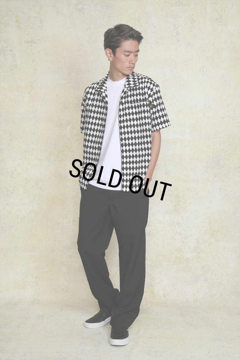 画像4: 【30%OFF】RATS/CHECKERD FLAG S/S SHIRT（BLACK）［チェッカーフラッグシャツ-24春夏］ (4)