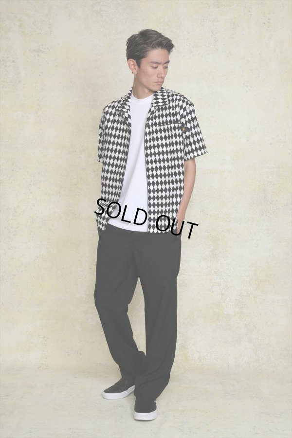 画像4: 【30%OFF】RATS/CHECKERD FLAG S/S SHIRT（BLACK）［チェッカーフラッグシャツ-24春夏］