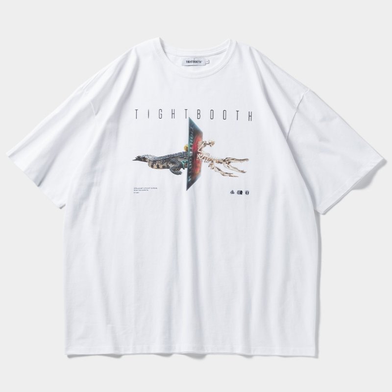 画像1: 【40%OFF】TIGHTBOOTH/INITIALIZE T-SHIRT（White）［プリントT-24春夏］