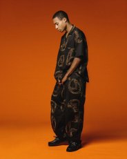 画像10: TIGHTBOOTH/DABS BALLOON PANTS（Black） 【20%OFF】［総柄バルーンパンツ-24春夏］ (10)