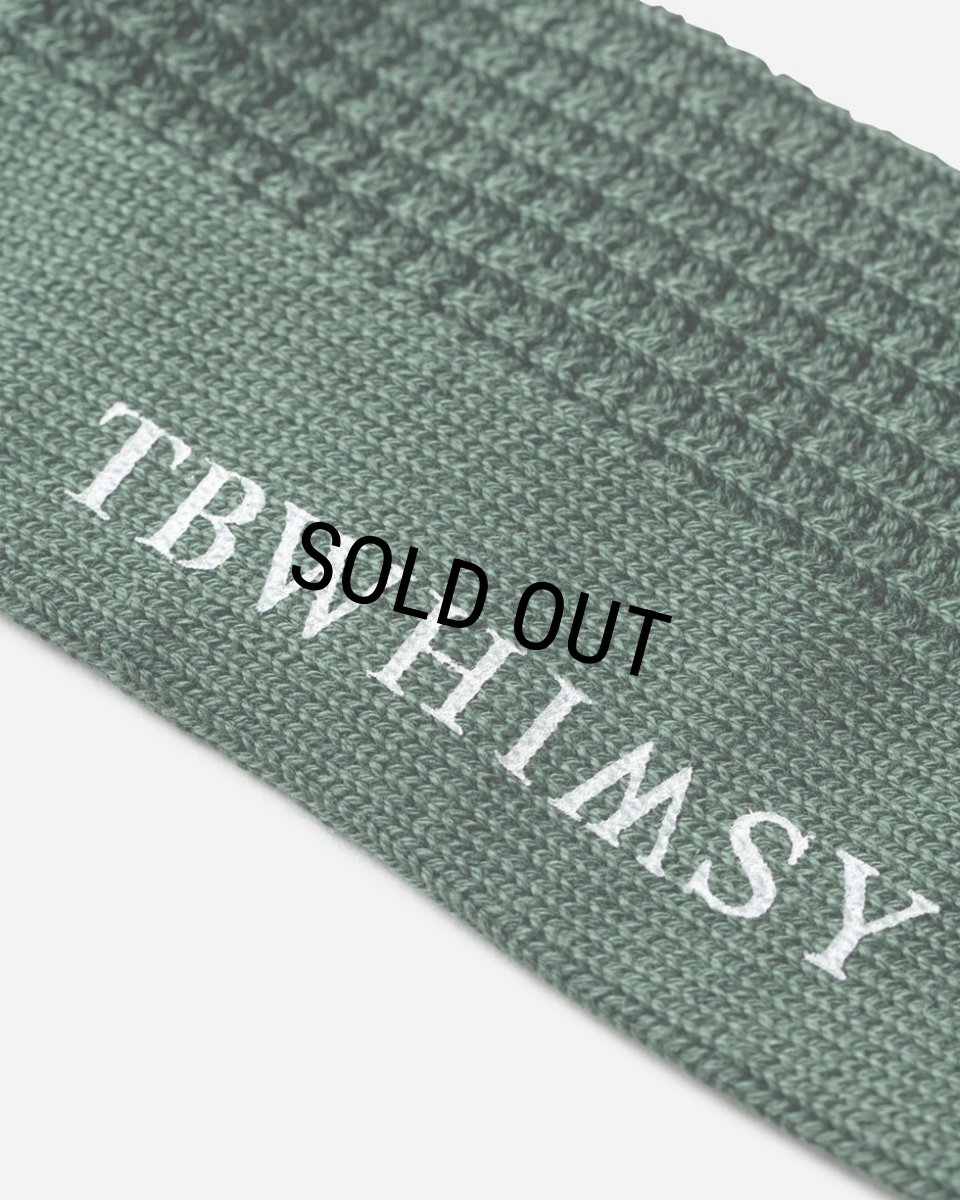 画像3: TIGHTBOOTH/COLLEGE WAFFLE SOCKS（Green） 【20%OFF】［ワッフルソックス-24春夏］ (3)