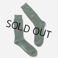 TIGHTBOOTH/COLLEGE WAFFLE SOCKS（Green） 【20%OFF】［ワッフルソックス-24春夏］