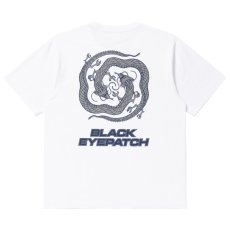 画像1: BlackEyePatch/REFLECTIVE DRAGON SWIRL LOGO TEE（WHITE） (1)