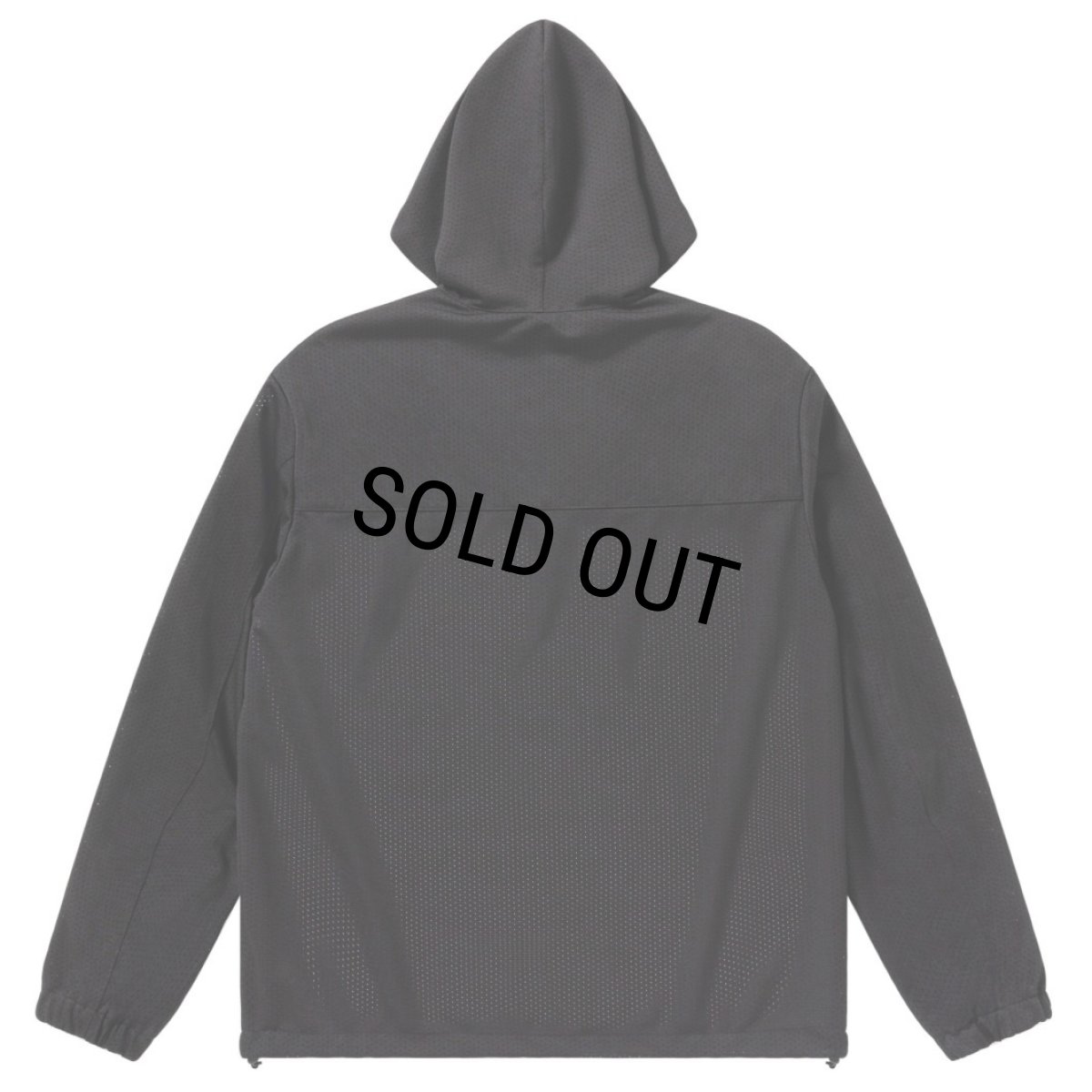 画像2: BlackEyePatch/HOODED MESH ZIP HOODIE（BLACK） (2)