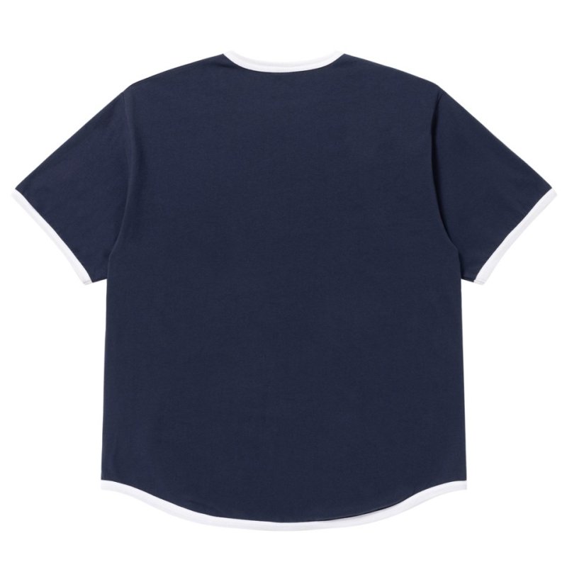 画像2: BlackEyePatch/CROWN LOGO RIBBED TEE（NAVY）
