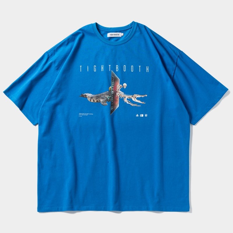 画像1: TIGHTBOOTH/INITIALIZE T-SHIRT（Turquoise） 【20%OFF】［プリントT-24春夏］