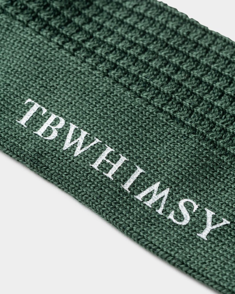 画像3: TIGHTBOOTH/COLLEGE WAFFLE SOCKS（Green） 【20%OFF】［ワッフルソックス-24春夏］