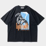 TIGHTBOOTH/HAND T-SHIRT（Black）［プリントT-24春夏］