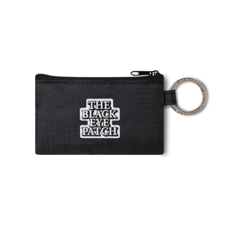 画像1: BlackEyePatch/OG LABEL NYLON KEYRING POUCH（BLACK）