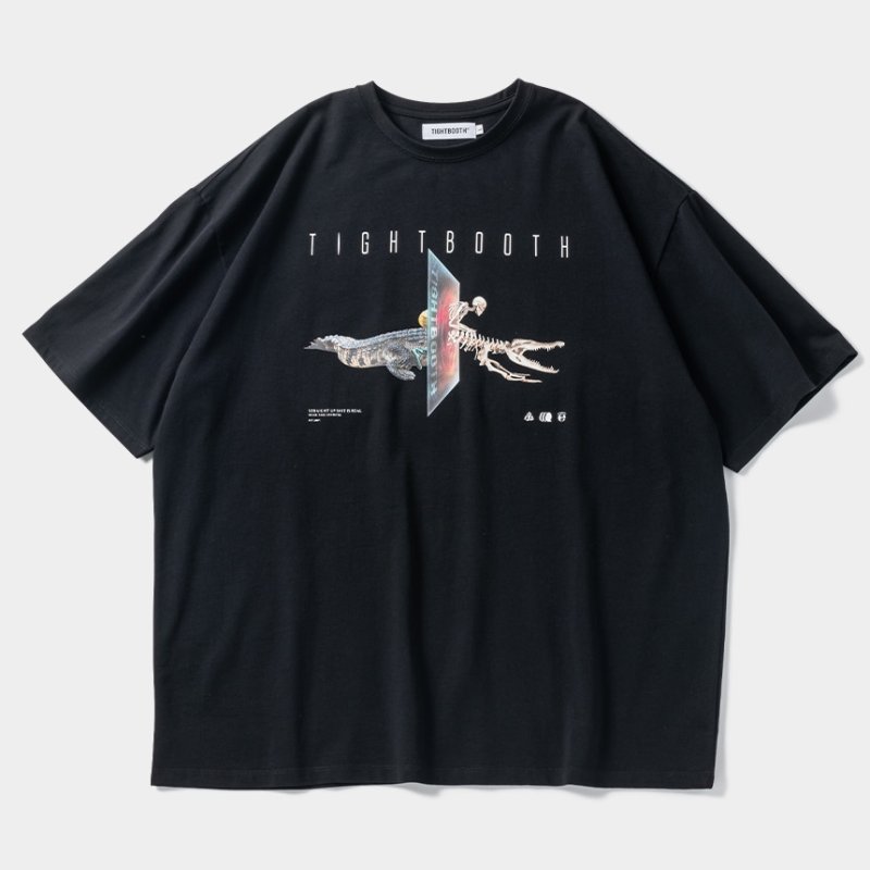 画像1: TIGHTBOOTH/INITIALIZE T-SHIRT（Black） 【20%OFF】［プリントT-24春夏］