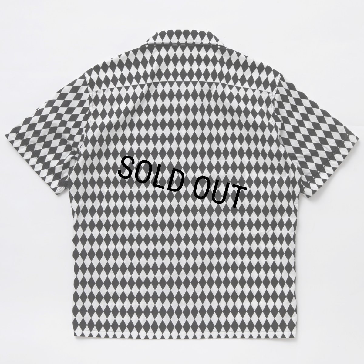 画像2: 【30%OFF】RATS/CHECKERD FLAG S/S SHIRT（BLACK）［チェッカーフラッグシャツ-24春夏］ (2)