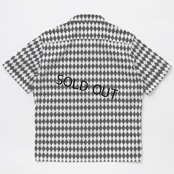画像2: 【30%OFF】RATS/CHECKERD FLAG S/S SHIRT（BLACK）［チェッカーフラッグシャツ-24春夏］