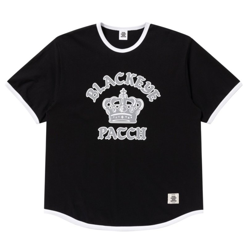 画像1: BlackEyePatch/CROWN LOGO RIBBED TEE（BLACK）