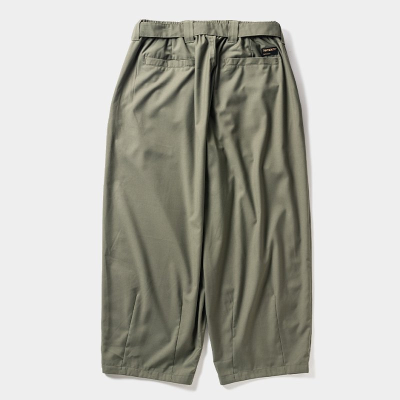 画像2: TIGHTBOOTH/BAGGY SLACKS（Olive）［バギースラックス-24春夏］