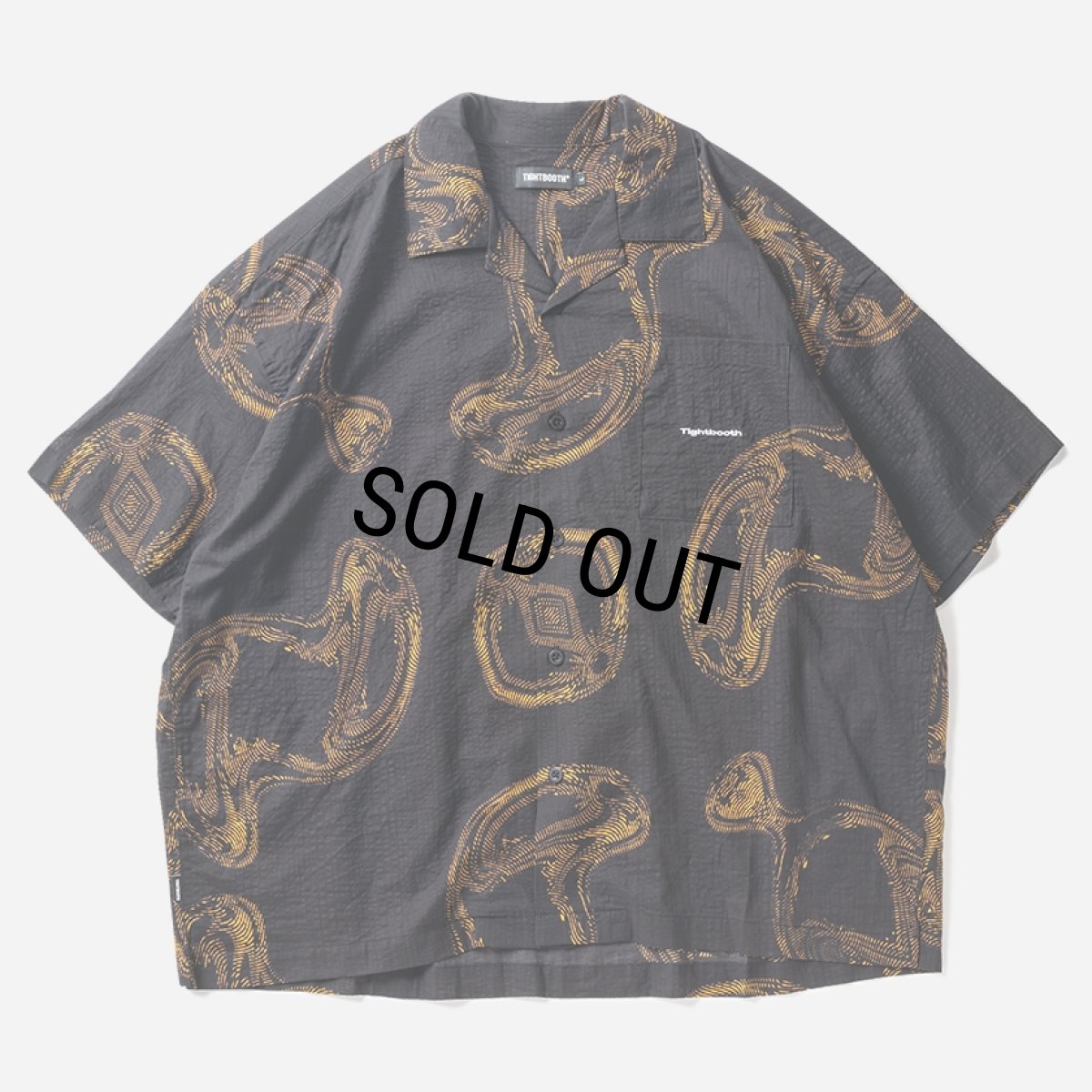 画像1: TIGHTBOOTH/DABS ALOHA（Black） 【30%OFF】［アロハシャツ-24春夏］ (1)