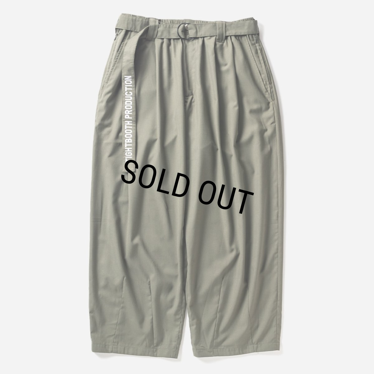 画像1: TIGHTBOOTH/BAGGY SLACKS（Olive）［バギースラックス-24春夏］ (1)