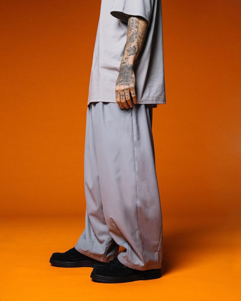 画像3: TIGHTBOOTH/BAGGY SLACKS（Gray）［バギースラックス-24春夏］