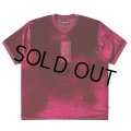 BlackEyePatch/HWC LABEL EMBROIDERED VELOUR V NECK S/S SHIRT（BURGUNDY）