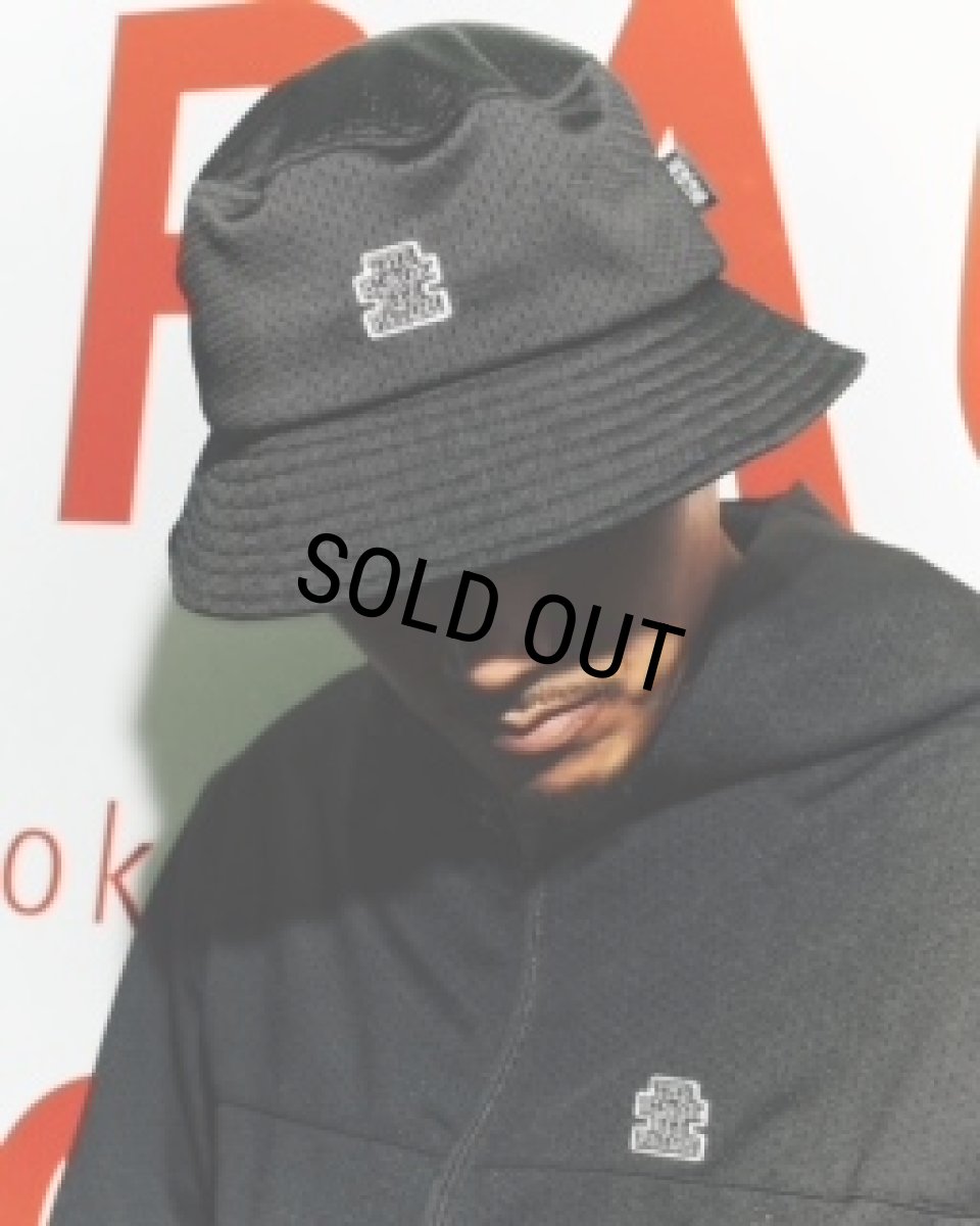 画像4: BlackEyePatch/HOODED MESH ZIP HOODIE（BLACK） (4)