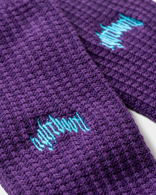 他の写真2: TIGHTBOOTH/COLLEGE WAFFLE SOCKS（Purple）［ワッフルソックス-24春夏］