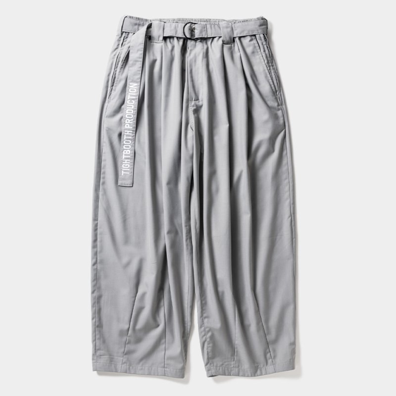 画像1: TIGHTBOOTH/BAGGY SLACKS（Gray）［バギースラックス-24春夏］