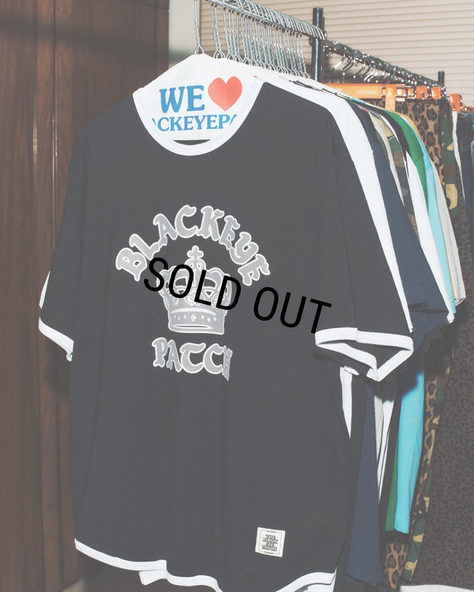 画像3: BlackEyePatch/CROWN LOGO RIBBED TEE（NAVY） (3)