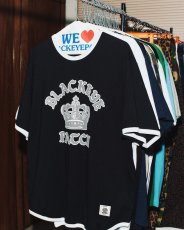 画像3: BlackEyePatch/CROWN LOGO RIBBED TEE（NAVY） (3)
