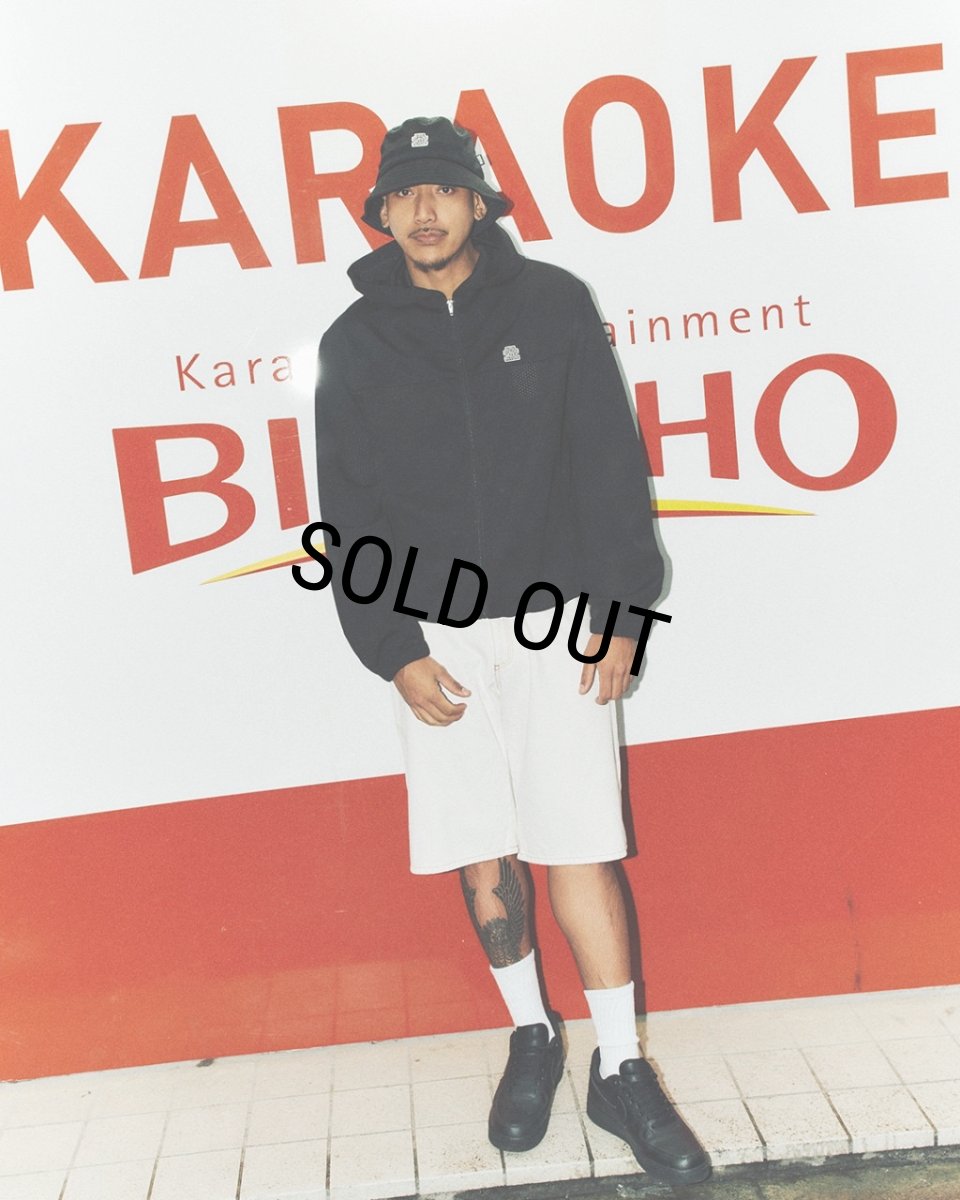 画像3: BlackEyePatch/HOODED MESH ZIP HOODIE（BLACK） (3)