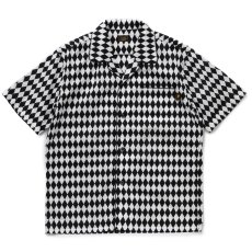 画像1: 【30%OFF】RATS/CHECKERD FLAG S/S SHIRT（BLACK）［チェッカーフラッグシャツ-24春夏］ (1)