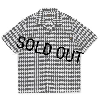 RATS ジグザグパターンシャツ L 30%OFF】RATS/CHECKERD FLAG S/S SHIRT（BLACK）［チェッカー